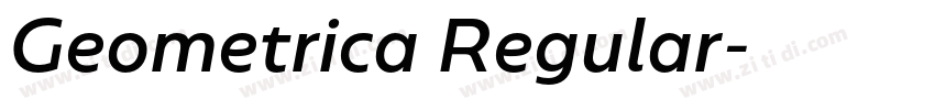Geometrica Regular字体转换 Geometrica Regular字体转换